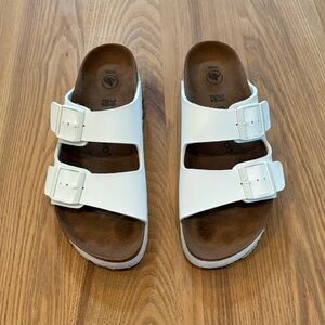Papillio Birkenstock Arizona Platform Vegan Grooved Birko-Flor Size 39